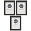 Simply Everyday 4 X 6" Block Frames 3pk - Black -Furniture Shop 278309 3pk simply everyday block frames 4x6 black