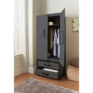 Spaceways Deluxe Double Canvas Wardrobe 4 Spaceways Deluxe Double Canvas Wardrobe - Image 2