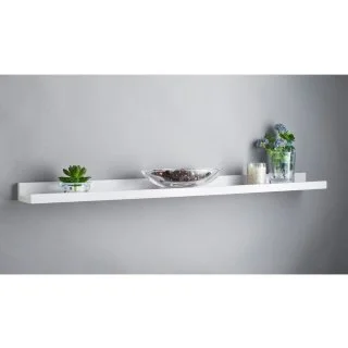 Lokken Wide Picture Shelf - White 3 Lokken Wide Picture Shelf - White