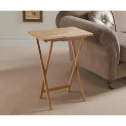B&M Rubberwood Folding Table