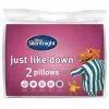 Silentnight Just Like Down Pillow 2pk -Furniture Shop 329448 silentnight just like down 2pk pillows