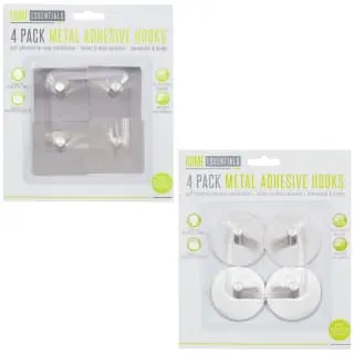 B&M Metal Adhesive Hooks 4pk - Square 7 B&M Metal Adhesive Hooks 4pk - Square - Image 5