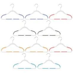 B&M Addis Children's Non-Slip Hangers 10pk - Multi Colour -Furniture Shop 333090 addis 10pk childrens non slip hangers girls 2