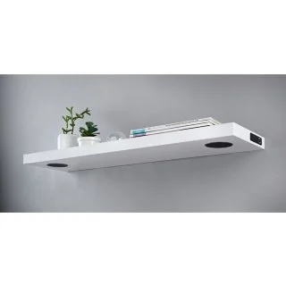 SKYE Alaska High Gloss Bluetooth Shelf - White 3 SKYE Alaska High Gloss Bluetooth Shelf - White
