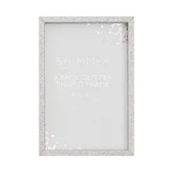 B&M Glitter Photo Frames 4 X 6" 2pk -Furniture Shop 343242 glitter photo grame 2pk 3