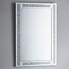 B&M Crushed Jewel Mirror - Silver -Furniture Shop 345547 crushed jewel mirror
