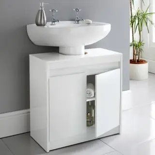 Norsk High Gloss Under Sink Cabinet 4 Norsk High Gloss Under Sink Cabinet - Image 2
