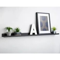 Lokken Picture Shelf 120cm - Black