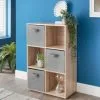 Lokken 6 Cube Basket Storage Shelf - Oak 2 Lokken 6 Cube Basket Storage Shelf - Oak -Furniture Shop 356270 lokken 6 cube with 3 baskets oak