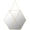 B&M Hanging Hexagon Mirror 1 B&M Hanging Hexagon Mirror -Furniture Shop 358084 hexagon mirror