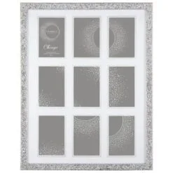 B&M Multi Aperture Jewel Photo Frame 9pc