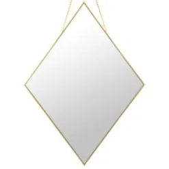 B&M Diamond Hanging Mirror - Gold 5 B&M Diamond Hanging Mirror - Gold -Furniture Shop 362622 diamond hanging mirror 2