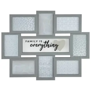 B&M Multi Aperture Photo Frame 8pc - Family Is Everything 3 B&M Multi Aperture Photo Frame 8pc - Family Is Everything