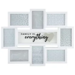 B&M Multi Aperture Photo Frame 8pc - Family Is Everything 8 B&M Multi Aperture Photo Frame 8pc - Family Is Everything -Furniture Shop 362635 8 aperture quote frame family is everything white