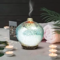 Essence Colour Changing Rose Gold Aroma Diffuser -Furniture Shop 363278 colour changing glass aroma diffuser rosa cyan