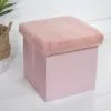 B&M Foldable Fur Seat - Blush