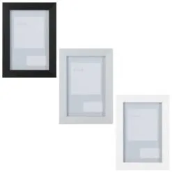 B&M Block Photo Frame 4 X 6" 2pk - Grey 9 B&M Block Photo Frame 4 X 6" 2pk - Grey -Furniture Shop 367045 2pk block photo frame 4x6 main