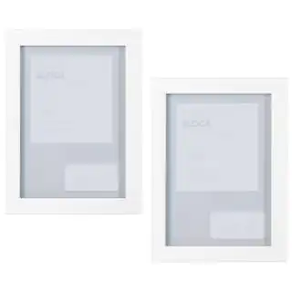 B&M Block Photo Frame 5 X 7" 2pk - White 3 B&M Block Photo Frame 5 X 7" 2pk - White