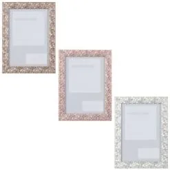 B&M Metallic Honeycomb Photo Frame 5 X 7" - Silver 7 B&M Metallic Honeycomb Photo Frame 5 X 7" - Silver -Furniture Shop 367052 metallic honeycomb photo frame 5x7 main