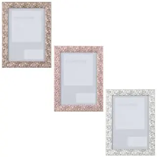 B&M Metallic Honeycomb Photo Frame 5 X 7" - Silver 5 B&M Metallic Honeycomb Photo Frame 5 X 7" - Silver - Image 3