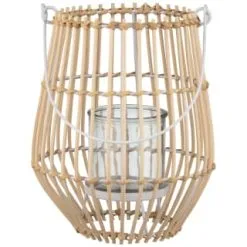 B&M Scandi Shore Rattan Style Lantern -Furniture Shop 368089 rattan lantern