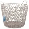 B&M Storage Basket With Tassel - Grey -Furniture Shop 368483 basket with tassel grey