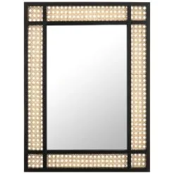 B&M Cane Border Mirror
