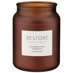 B&M Large Spa Scented Candle - Amber - Restore 7 B&M Large Spa Scented Candle - Amber - Restore -Furniture Shop 368679 large spa candle restore 4