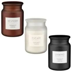 B&M Large Spa Scented Candle - Amber - Restore 9 B&M Large Spa Scented Candle - Amber - Restore -Furniture Shop 368680 368679 368691 large spa candle group 2 1