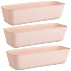 B&M Soft Touch Flexi Storage Tray 3pk - Blush -Furniture Shop 368737 soft touch 3pk flexi storage basket blush group