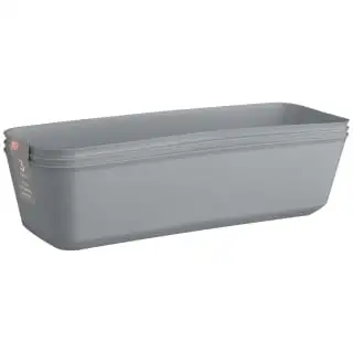 B&M Soft Touch Flexi Storage Tray 3pk - Grey 3 B&M Soft Touch Flexi Storage Tray 3pk - Grey