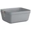 B&M Soft Touch Flexi Storage Basket 3pk - Grey