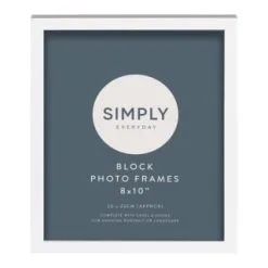 Simply Everyday 8 X 10" Block Frames 3pk - White -Furniture Shop 370280 3pk simply everyday block frames 8x10 white 2