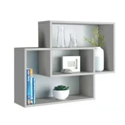 Lokken Display Wall Shelf - Grey 7 Lokken Display Wall Shelf - Grey -Furniture Shop 370962 lokken display shelf grey 3