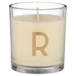 B&M Alphabet Candle (Assorted) - Sandalwood & Amber -Furniture Shop 372815 372816 372849 alphabet candle sandalwood and amber r1