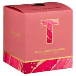 B&M Alphabet Candle (Assorted) - Sandalwood & Amber -Furniture Shop 372815 372816 372849 alphabet candle sandalwood and amber t