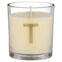 B&M Alphabet Candle (Assorted) - Sandalwood & Amber -Furniture Shop 372815 372816 372849 alphabet candle sandalwood and amber t1