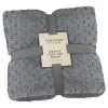 Heritage Collection Waffle Faux Fur Throw - Grey -Furniture Shop 372931 heritage collection waffle faux fur throw 130x160cm 4