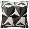 Loft Studio Collection Jenson Geo Velvet Cushion - Grey -Furniture Shop 373032 jenson geo velvet cushion black