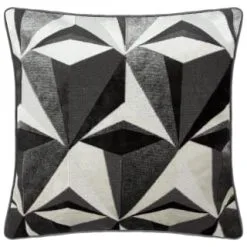 Loft Studio Collection Jenson Geo Velvet Cushion - Grey