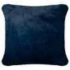 B&M Navy Aspen Faux Fur Cushion -Furniture Shop 373089 aspen cushion navy1