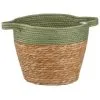B&M Two Tone Wicker Basket - Green -Furniture Shop 374391 green two tone wicker basket
