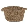 B&M Two Tone Mini Basket - Black & Natural -Furniture Shop 374425 two tone mini basket