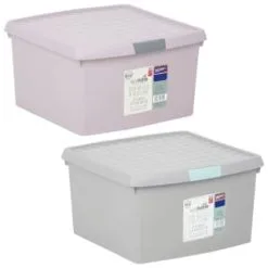 B&M Waffle Clip Box 25.5L - Blush 15 B&M Waffle Clip Box 25.5L - Blush -Furniture Shop 375471 375472 25 5l waffle clip box group 1
