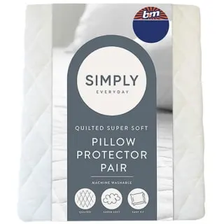 Simply Everyday Simply Anti-Bacterial Quilted Pillow Protectors 2pk 3 Simply Everyday Simply Anti-Bacterial Quilted Pillow Protectors 2pk