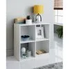 Lokken 4 Cube Basket Storage Unit - White -Furniture Shop 375915 lokken 4 cube white