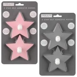 Furniture Shop -Furniture Shop 376159 2pk star shaped self adhesive hooks group