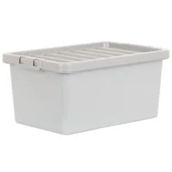 B&M Storage Box With Lid 11L - Graphite