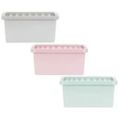 B&M Storage Box With Lid 11L - Dusty Pink -Furniture Shop 377031 377033 377036 11l storage box group 2
