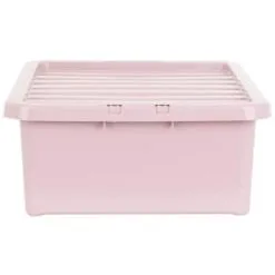 B&M Under Bed Storage Box 32L - Dusty Pink -Furniture Shop 377038 under bed storage box 32l dusty pink 2